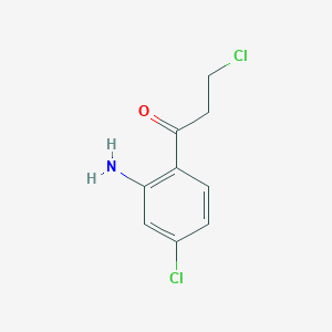 molecular formula C9H9Cl2NO B15387863 1-(2-Amino-4-chlorophenyl)-3-chloropropan-1-one 