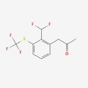 1-(2-(Difluoromethyl)-3-(trifluoromethylthio)phenyl)propan-2-one