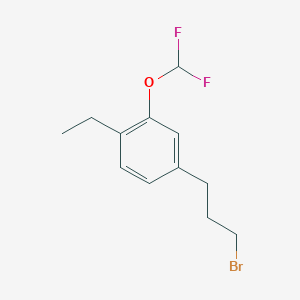 1-(3-Bromopropyl)-3-(difluoromethoxy)-4-ethylbenzene