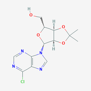 molecular formula C13H15ClN4O4 B015388 6-氯-9-[2,3-O-(1-甲基乙叉基)-β-D-呋喃核糖基]-9H-嘌呤 CAS No. 39824-26-5