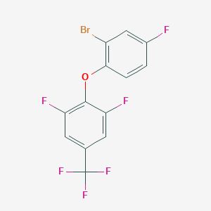 2-(2-Bromo-4-fluoro-phenoxy)-1,3-difluoro-5-(trifluoromethyl)benzene