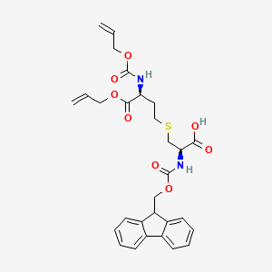 N-(((9H-fluoren-9-yl)methoxy)carbonyl)-S-((S)-4-(allyloxy)-3-(((allyloxy)carbonyl)amino)-4-oxobutyl)-L-cysteine