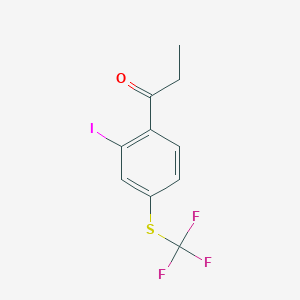 1-(2-Iodo-4-(trifluoromethylthio)phenyl)propan-1-one