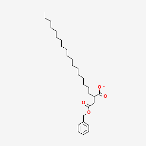 molecular formula C29H47O4- B15388076 2-[2-(Benzyloxy)-2-oxoethyl]icosanoate CAS No. 101139-55-3