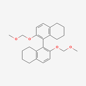 molecular formula C24H30O4 B15388103 (1R)-5,5',6,6',7,7',8,8'-Octahydro-2,2'-bis(methoxymethoxy)-1,1'-binaphthalene 