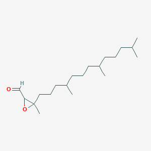 3-Methyl-3-(4,8,12-trimethyltridecyl)oxirane-2-carbaldehyde