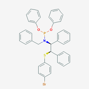 Diphenyl benzyl((1S,2R)-2-((4-bromophenyl)thio)-1,2-diphenylethyl)phosphoramidite