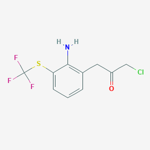 1-(2-Amino-3-(trifluoromethylthio)phenyl)-3-chloropropan-2-one