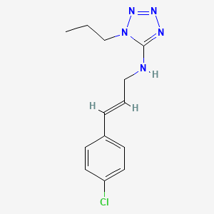 N-[(2E)-3-(4-chlorophenyl)prop-2-en-1-yl]-1-propyl-1H-tetrazol-5-amine