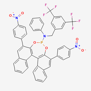 N-[[3,5-bis(trifluoromethyl)phenyl]methyl]-10,16-bis(4-nitrophenyl)-N-phenyl-12,14-dioxa-13-phosphapentacyclo[13.8.0.02,11.03,8.018,23]tricosa-1(15),2(11),3,5,7,9,16,18,20,22-decaen-13-amine