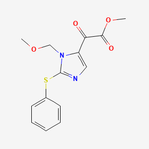 Methyl 2-[3-(methoxymethyl)-2-(phenylsulfanyl)imidazol-4-yl]-2-oxoacetate