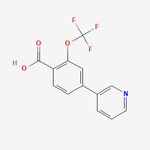 4-(Pyridin-3-yl)-2-(trifluoromethoxy)benzoic acid