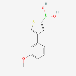 molecular formula C11H11BO3S B15388522 (4-(3-Methoxyphenyl)thiophen-2-yl)boronic acid 