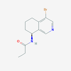 molecular formula C12H15BrN2O B15388652 (S)-N-(4-bromo-5,6,7,8-tetrahydroisoquinolin-8-yl)propionamide 