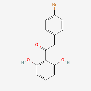 2-(4-Bromophenyl)-1-(2,6-dihydroxyphenyl)ethan-1-one