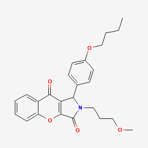 1-(4-Butoxyphenyl)-2-(3-methoxypropyl)-1,2-dihydrochromeno[2,3-c]pyrrole-3,9-dione