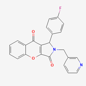 1-(4-Fluorophenyl)-2-(pyridin-3-ylmethyl)-1,2-dihydrochromeno[2,3-c]pyrrole-3,9-dione