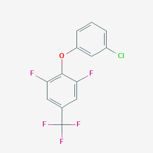 2-(3-Chlorophenoxy)-1,3-difluoro-5-(trifluoromethyl)benzene