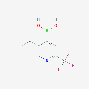 molecular formula C8H9BF3NO2 B15388882 (5-Ethyl-2-(trifluoromethyl)pyridin-4-yl)boronic acid 