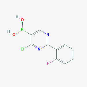 (4-Chloro-2-(2-fluorophenyl)pyrimidin-5-yl)boronic acid