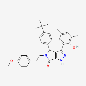 4-(4-tert-butylphenyl)-3-(2-hydroxy-3,5-dimethylphenyl)-5-[2-(4-methoxyphenyl)ethyl]-4,5-dihydropyrrolo[3,4-c]pyrazol-6(2H)-one