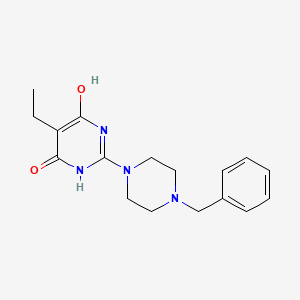 2-(4-benzylpiperazin-1-yl)-5-ethyl-6-hydroxypyrimidin-4(3H)-one