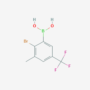 (2-Bromo-3-methyl-5-(trifluoromethyl)phenyl)boronic acid