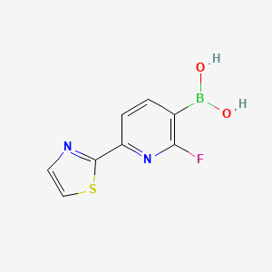 (2-Fluoro-6-(thiazol-2-yl)pyridin-3-yl)boronic acid