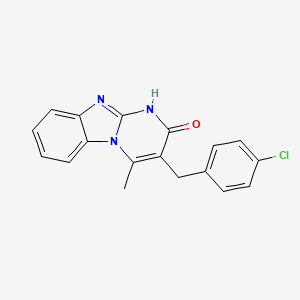 3-(4-chlorobenzyl)-4-methylpyrimido[1,2-a]benzimidazol-2(1H)-one