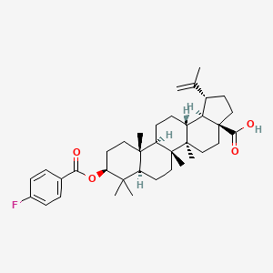 (1R,3aS,5aR,5bR,7aR,9S,11aR,11bR,13aR,13bR)-9-(4-fluorobenzoyl)oxy-5a,5b,8,8,11a-pentamethyl-1-prop-1-en-2-yl-1,2,3,4,5,6,7,7a,9,10,11,11b,12,13,13a,13b-hexadecahydrocyclopenta[a]chrysene-3a-carboxylic acid