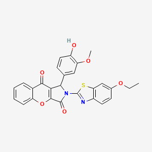 2-(6-Ethoxy-1,3-benzothiazol-2-yl)-1-(4-hydroxy-3-methoxyphenyl)-1,2-dihydrochromeno[2,3-c]pyrrole-3,9-dione