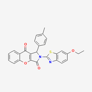 2-(6-Ethoxy-1,3-benzothiazol-2-yl)-1-(4-methylphenyl)-1,2-dihydrochromeno[2,3-c]pyrrole-3,9-dione