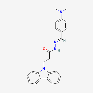 3-(9H-carbazol-9-yl)-N'-{(E)-[4-(dimethylamino)phenyl]methylidene}propanehydrazide