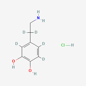 4-(2-amino-1,1-dideuterioethyl)-3,5,6-trideuteriobenzene-1,2-diol;hydrochloride