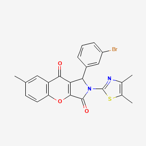 1-(3-Bromophenyl)-2-(4,5-dimethyl-1,3-thiazol-2-yl)-7-methyl-1,2-dihydrochromeno[2,3-c]pyrrole-3,9-dione