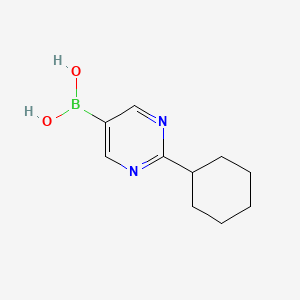 molecular formula C10H15BN2O2 B15389677 (2-Cyclohexylpyrimidin-5-yl)boronic acid 