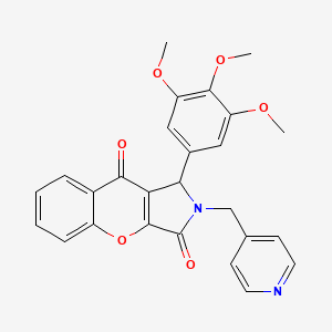 2-(Pyridin-4-ylmethyl)-1-(3,4,5-trimethoxyphenyl)-1,2-dihydrochromeno[2,3-c]pyrrole-3,9-dione