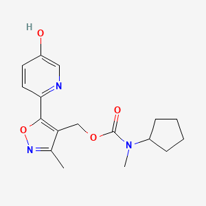 [5-(5-hydroxypyridin-2-yl)-3-methyl-1,2-oxazol-4-yl]methyl N-cyclopentyl-N-methylcarbamate