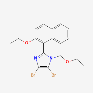 4,5-Dibromo-1-(ethoxymethyl)-2-(2-ethoxynaphthalen-1-yl)-1H-imidazole