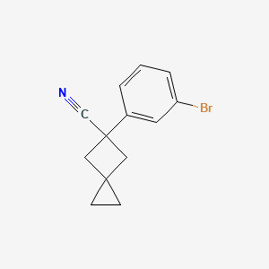 5-(3-Bromophenyl)spiro[2.3]hexane-5-carbonitrile