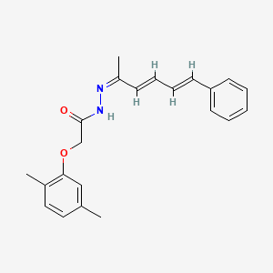 molecular formula C22H24N2O2 B15389695 2-(2,5-dimethylphenoxy)-N'-[(2Z,3E,5E)-6-phenylhexa-3,5-dien-2-ylidene]acetohydrazide 