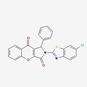 2-(6-Chloro-1,3-benzothiazol-2-yl)-1-phenyl-1,2-dihydrochromeno[2,3-c]pyrrole-3,9-dione