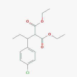 Diethyl [1-(4-chlorophenyl)propyl]propanedioate