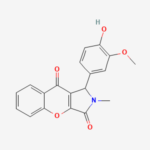 1-(4-Hydroxy-3-methoxyphenyl)-2-methyl-1,2-dihydrochromeno[2,3-c]pyrrole-3,9-dione