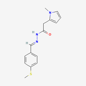 2-(1-methyl-1H-pyrrol-2-yl)-N'-{(E)-[4-(methylsulfanyl)phenyl]methylidene}acetohydrazide