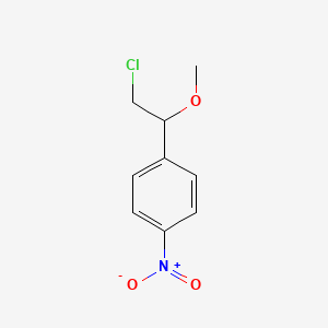 Benzene, 1-(2-chloro-1-methoxyethyl)-4-nitro-