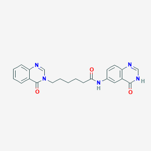 N-(4-oxo-3,4-dihydroquinazolin-6-yl)-6-(4-oxoquinazolin-3(4H)-yl)hexanamide