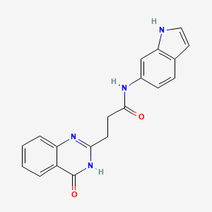 3-(4-hydroxyquinazolin-2-yl)-N-(1H-indol-6-yl)propanamide