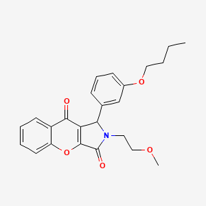 1-(3-Butoxyphenyl)-2-(2-methoxyethyl)-1,2-dihydrochromeno[2,3-c]pyrrole-3,9-dione