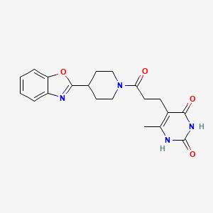 5-(3-(4-(benzo[d]oxazol-2-yl)piperidin-1-yl)-3-oxopropyl)-6-methylpyrimidine-2,4(1H,3H)-dione